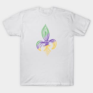 Mardi Gras Fleur de Lis T-Shirt